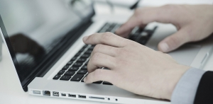 Hands on a keyboard