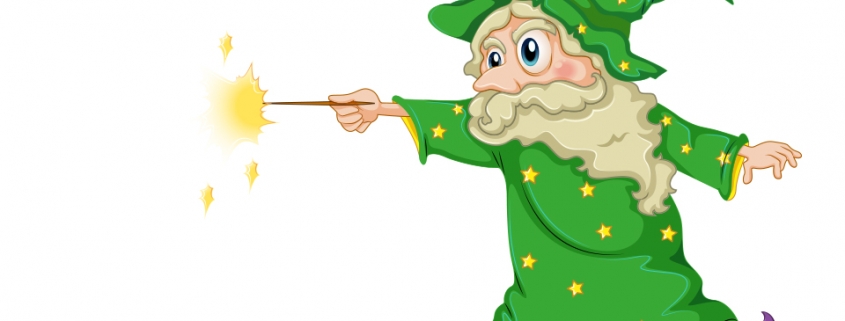 A cartoon Wizard