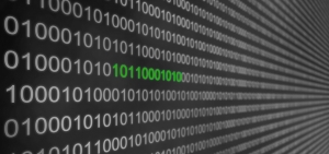A snippet of digital code highlighted