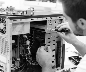 Simpleworks IT tech installing new computer components
