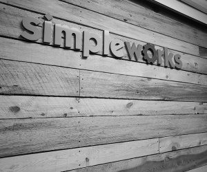 simpleworks logo in the office