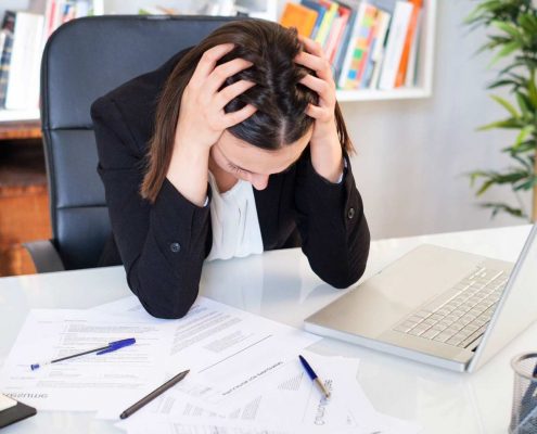businesswoman who lost data
