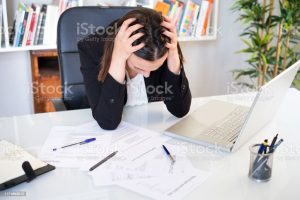 businesswoman who lost data