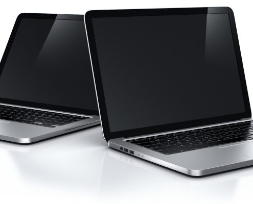 two laptops
